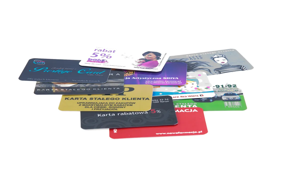 karty plastikowe PET